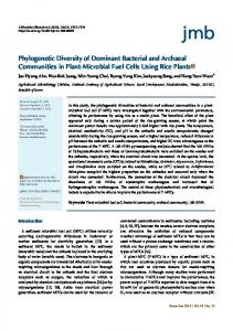 Phylogenetic Diversity of Dominant Bacterial and Archaeal ... - KPubS