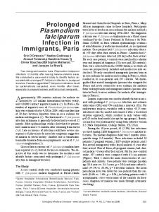 Plasmodium falciparum - CDC stacks