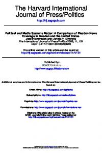 Political and media systems matter: A comparison of election news ...