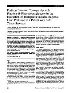 Positron Emission Tomography with Fluorine-18-Fluorodeoxyglucose ...