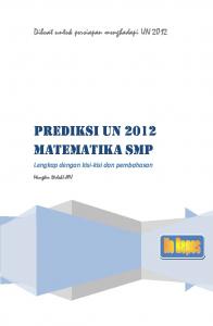 prediksi un 2012 matematika smp - MGMP Matematika Satap Malang