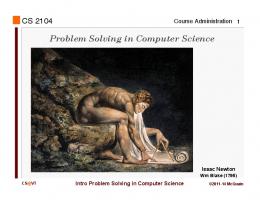Problem Solving in Computer Science