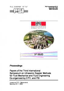 Proceedings - Infoscience - EPFL