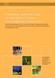 Protecting trees from deer - CiteSeerX