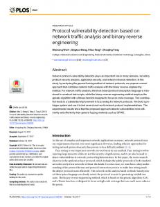 Protocol vulnerability detection based on network