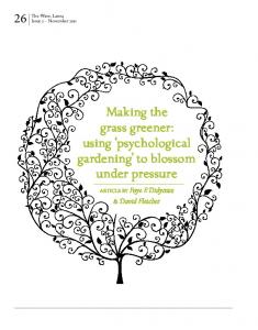 psychological gardening