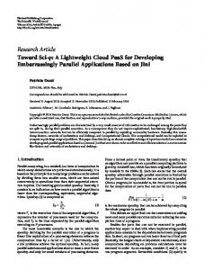 Publication (PDF): Toward Sci-: A Lightweight Cloud PaaS for ...