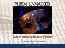 PURIM UNMASKED - Bella Torah