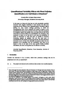 Quantificational Variability Effects with Plural ... - Semantic Scholar