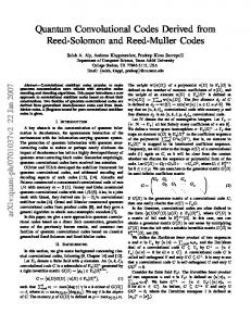 Quantum Convolutional Codes Derived from Reed-Solomon