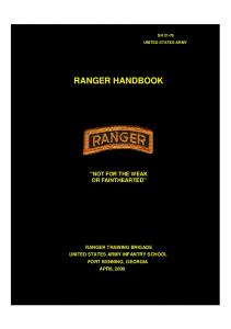 Ranger Handbook SH 21-76