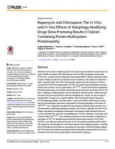 Rapamycin and Chloroquine - Semantic Scholar