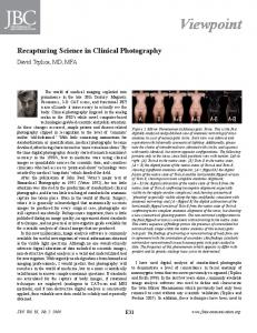 Recapturing the Science in Clinical Photography - The Journal of ...