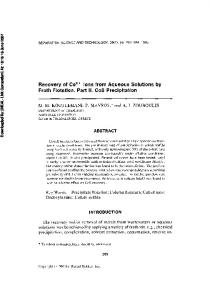 Recovery of Co2+ Ions from Aqueous Solutions by Froth ... - CiteSeerX