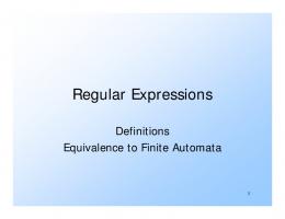 Regular Expressions - The Stanford University InfoLab