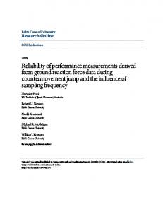 Reliability of performance measurements derived ... - Semantic Scholar