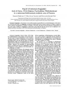 Report of Lutzomyia longipalpis (Lutz & Neiva, 1912) (Diptera ...