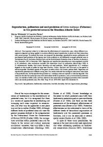 Reproduction, pollination and seed predation of ... - SciELO Costa Rica