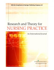 Research and Theory for Nursing Practice: An ...