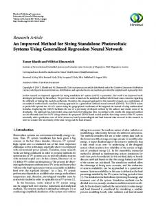 Research Article An Improved Method for Sizing