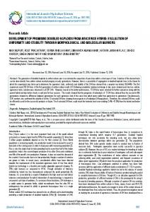 Research Article DEVELOPMENT OF ... - BioInfo Publication