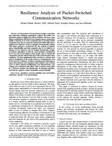 Resilience Analysis of Packet-Switched Communication Networks