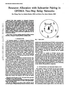 Resource Allocation with Subcarrier Pairing in OFDMA Two ... - arXiv