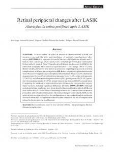 Retinal peripheral changes after LASIK