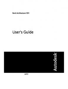 Revit Architecture 2011 User Guide PDF