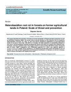 Root Rot in Poland - Academic Journals