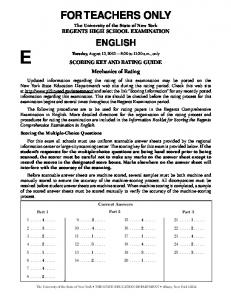 Scoring Key, Questions 26 and 27, pages 1-26