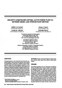 security constrained optimal active power flow via network ... - Unicamp
