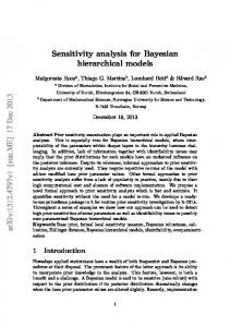 Sensitivity analysis for Bayesian hierarchical models
