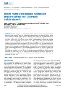 Service-Aware Multi-Resource Allocation in Software ... - IEEE Xplore