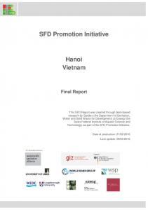 SFD Promotion Initiative Hanoi Vietnam - Eawag