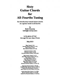 Sixty Guitar Chords for All-Fourths Tuning - Dr. Keith Bromley