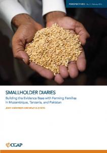 smallholder diaries - CGAP