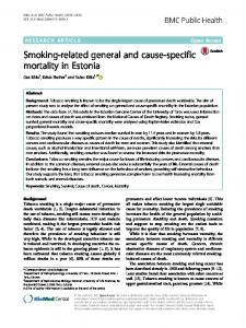 Smoking-related general and cause-specific ... - BMC Public Health