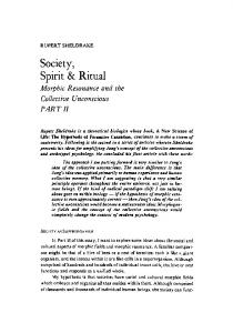 Society , Spirit & Ritual - Rupert Sheldrake