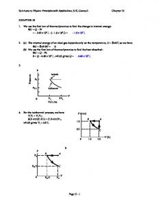 Solutions to Physics: Principles with Applications, 5/E, Giancoli ...
