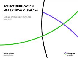 source publication list for web of science