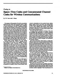Space-time codes and concatenated channel codes for ... - IEEE Xplore