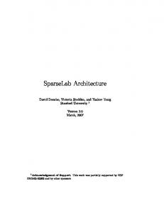 SparseLab Architecture - Stanford University