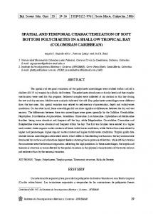 spatial and temporal characterization of soft ... - SciELO Colombia