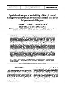 Spatial and temporal variability of the pico-and nanophytoplankton ...