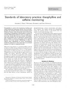 Standards of laboratory practice: theophylline and caffeine ... - CiteSeerX