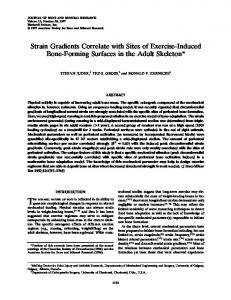 Strain Gradients Correlate with Sites of Exercise ... - Wiley Online Library