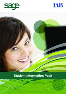 Student Information Pack