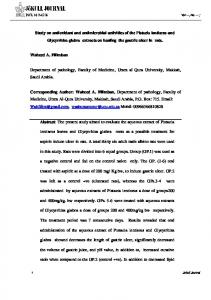 Study on antioxidant and antimicrobial activities of the ...