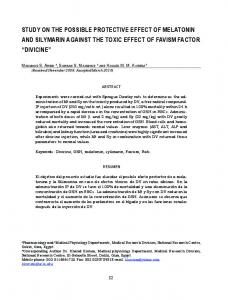 study on the possible protective effect of melatonin and ... - SciELO